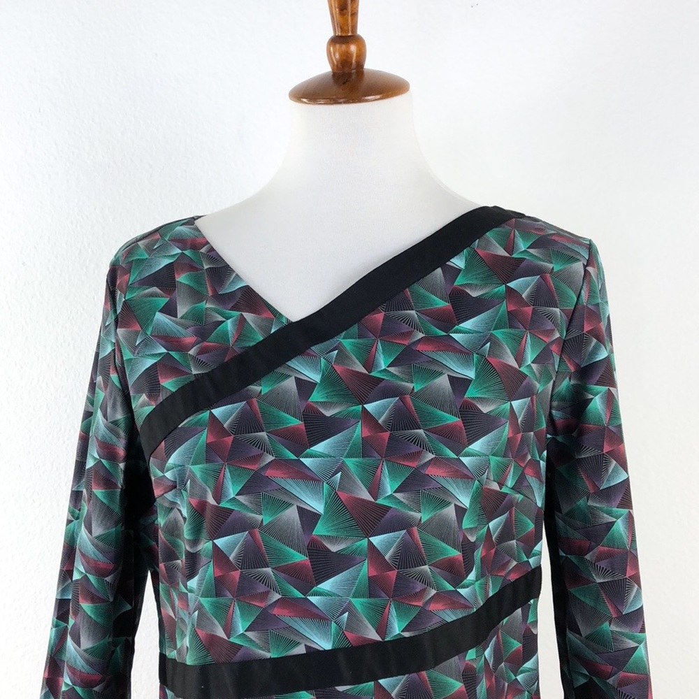 Skunkfunk Black Prism Abstract Pattern Dress - image 2